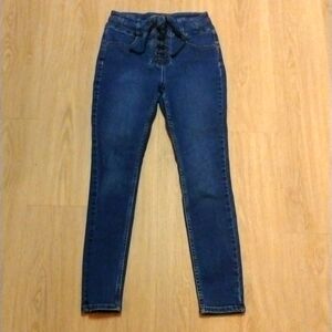 WE THE FREE- Lace Up High Waist Skinny Jeans Size 29